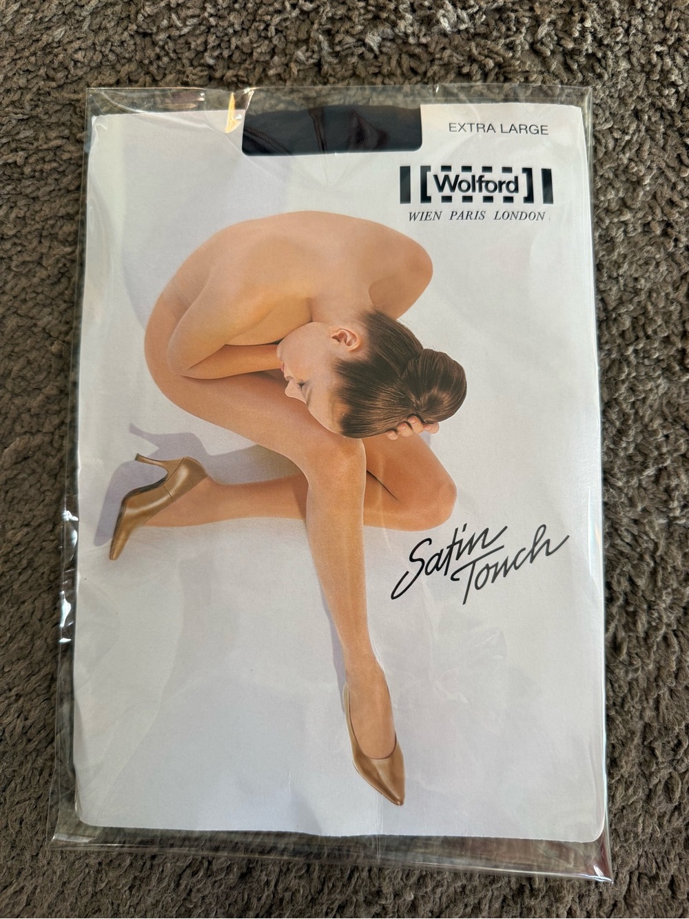 Vintage 1990s Wolford Satin Touch 20 Tights XL – Epos – Deadstock NOS